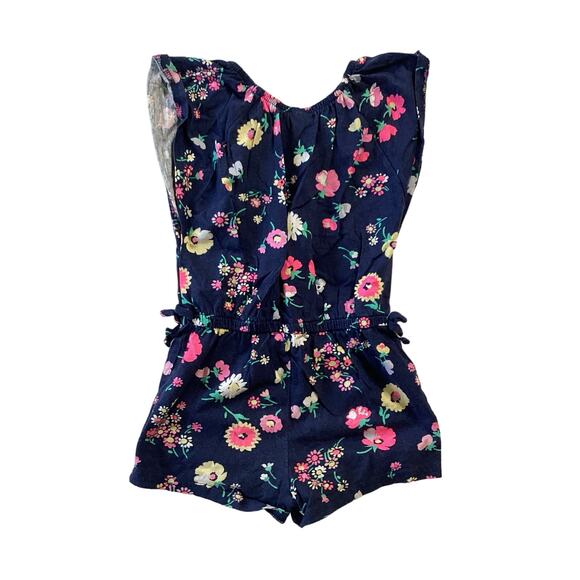 OshKosh Navy Floral Romper - Picture 5 of 5
